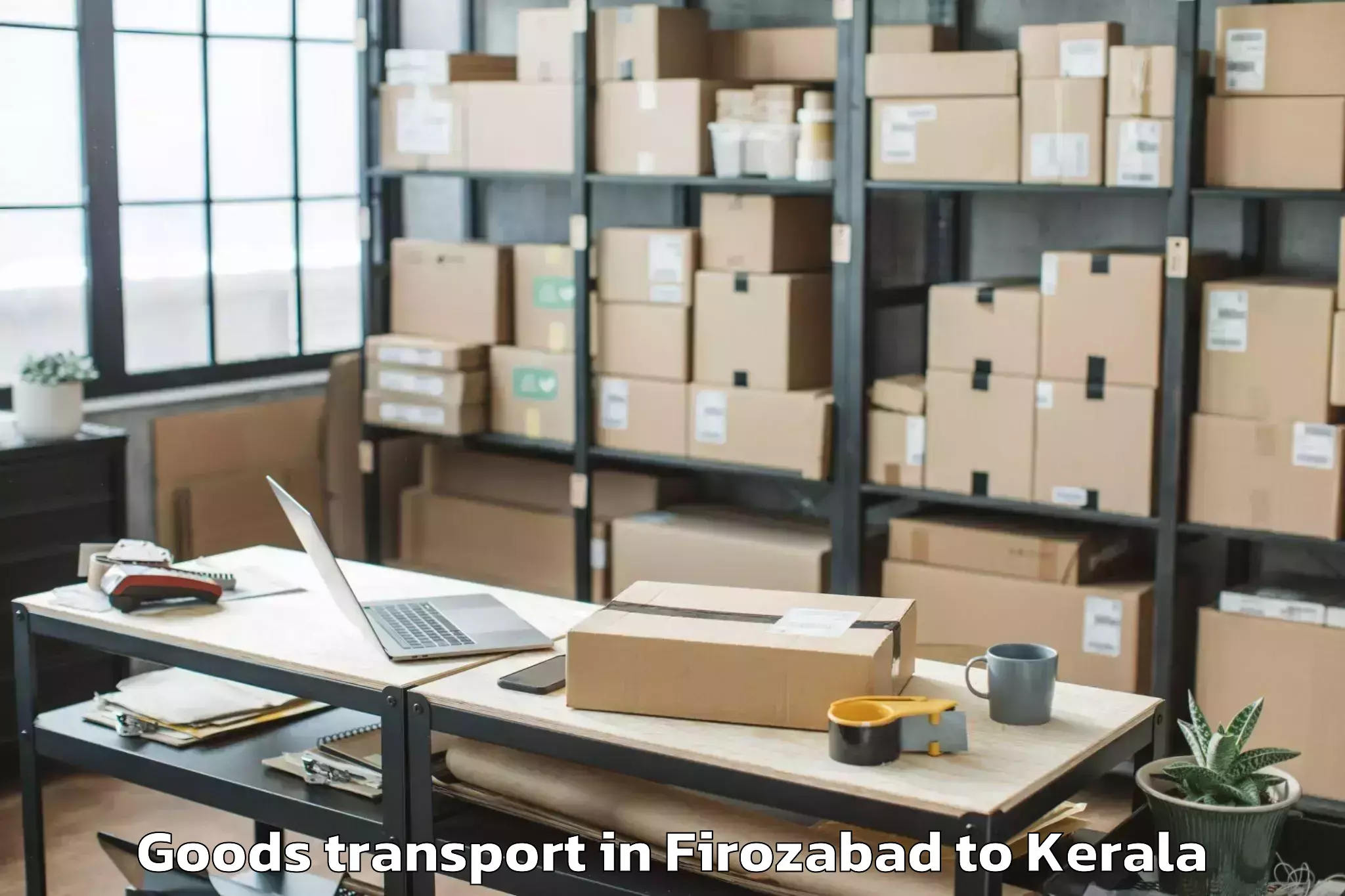 Book Your Firozabad to Kannur University Kannur Goods Transport Today